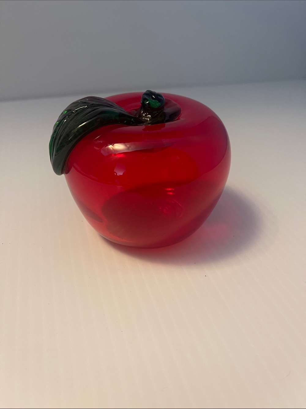 Red glass apple